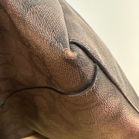 Coach Signature Brown Ava Tote Bag - Picture 8 of 16